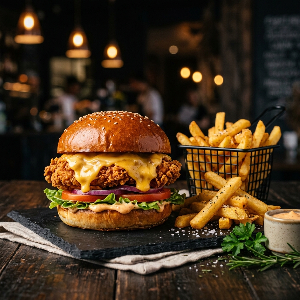 Shan Fast Food Zinger Burger